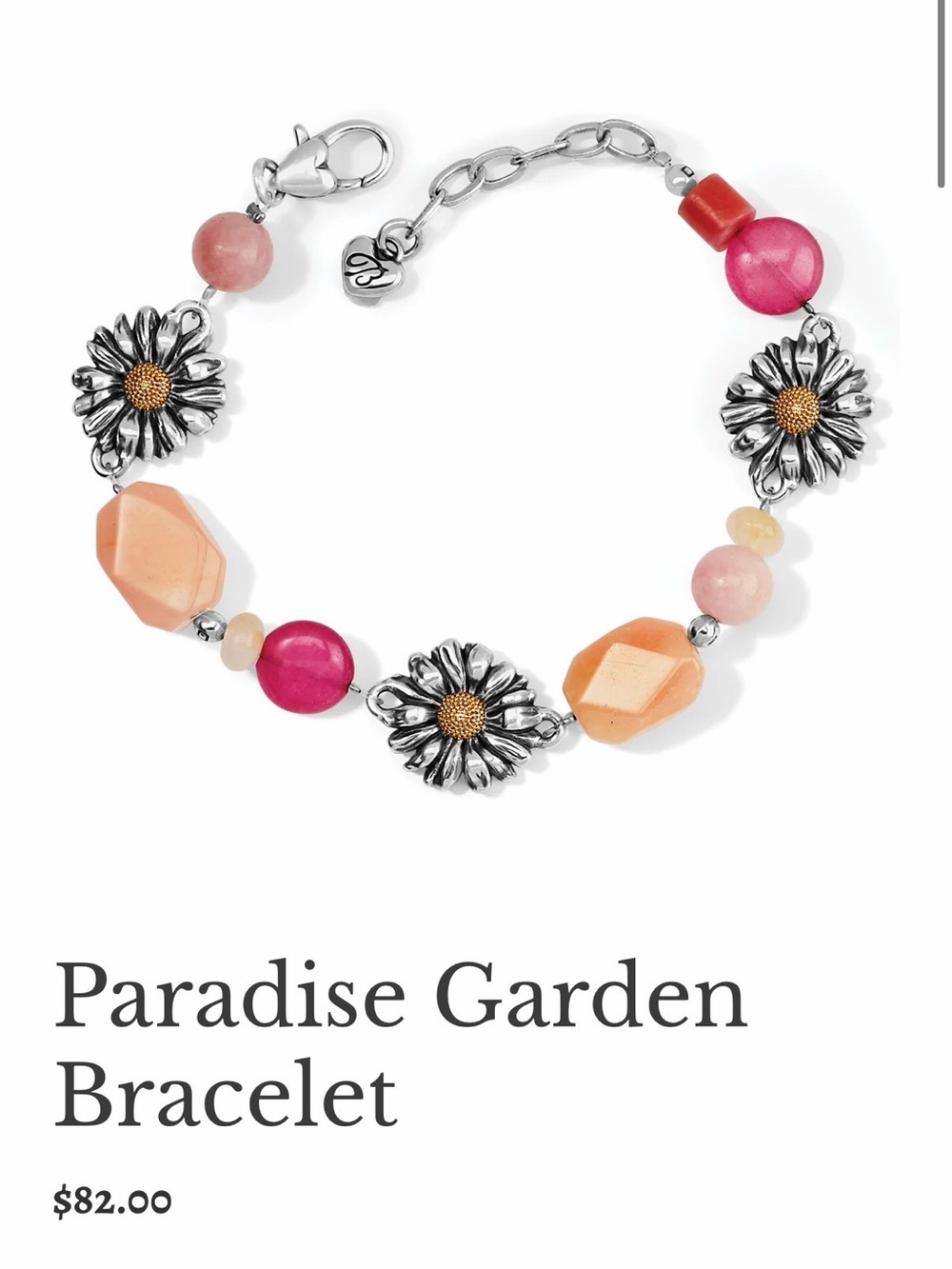 🌼RARE BRIGHTON VINTAGE (RETIRED) ‘PARADISE GARDEN’ Bracelet! Durable & Pretty! 🌼